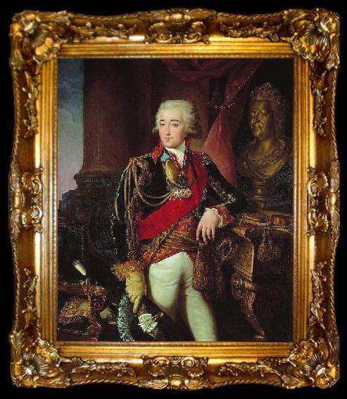 framed  Ivan Argunov Portrait of Alexander Dmitriev, ta009-2
